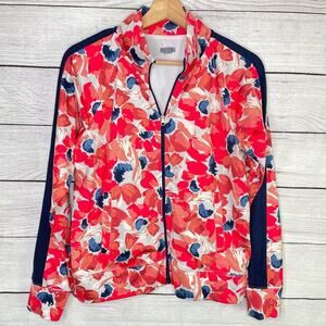 Aerie Printed Active Wear Zip Up Jacket S